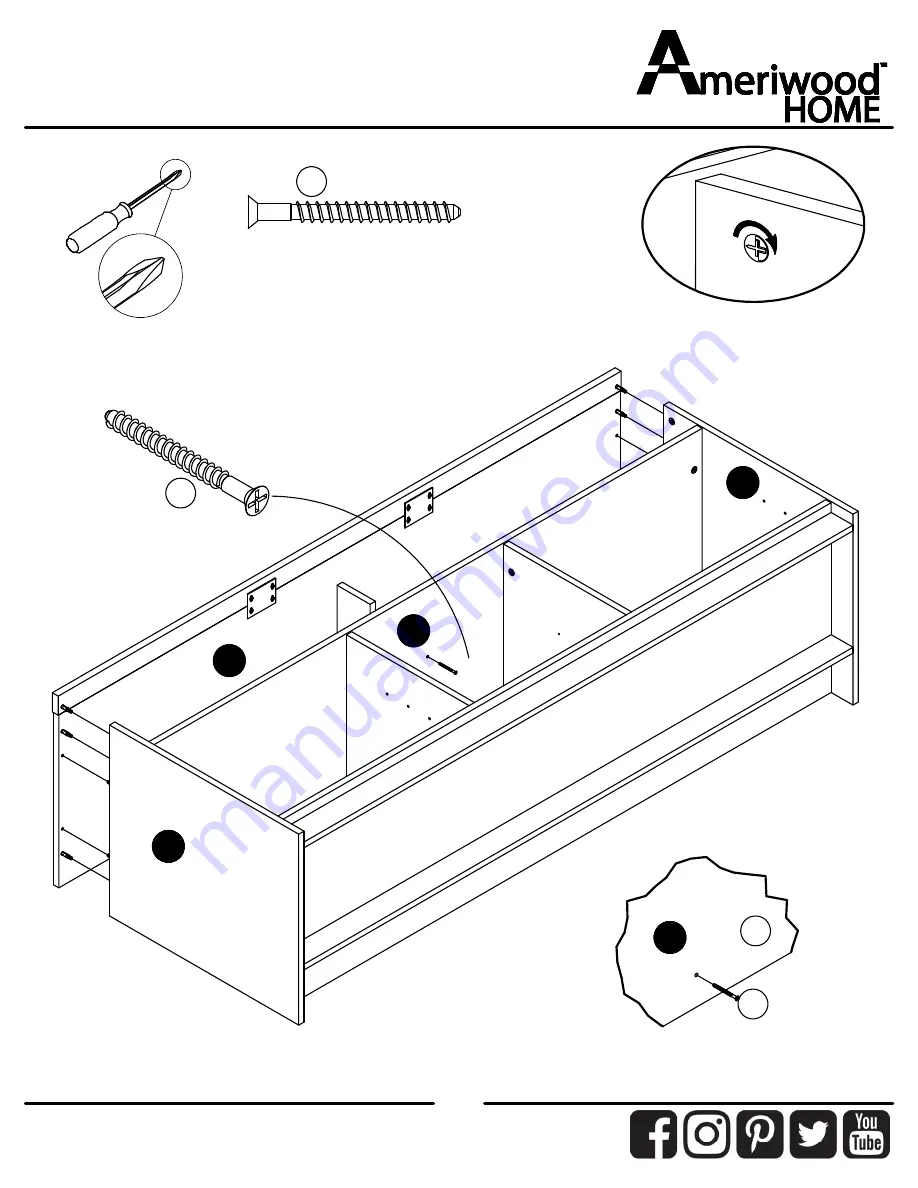 Ameriwood HOME 2815341COM Скачать руководство пользователя страница 23