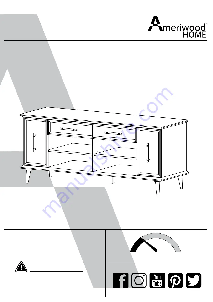 Ameriwood HOME 2854872COM Manual Download Page 1