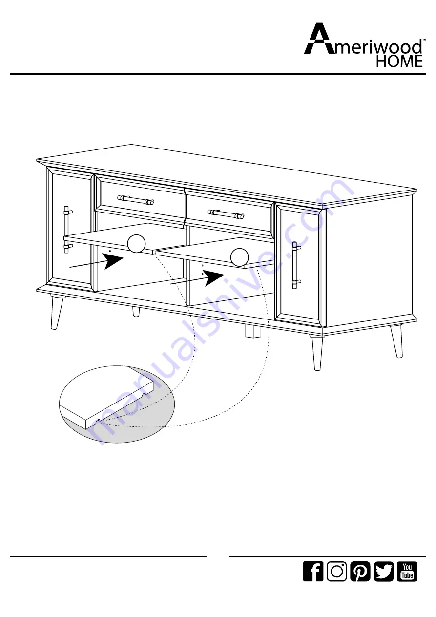 Ameriwood HOME 2854872COM Manual Download Page 30