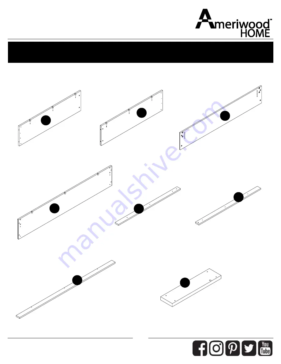 Ameriwood HOME 2864354EBL Скачать руководство пользователя страница 5