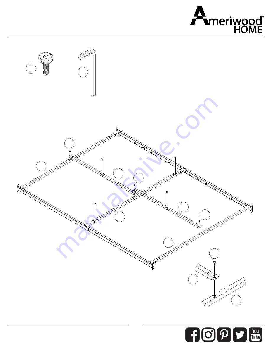 Ameriwood HOME 2864354EBL Manual Download Page 23