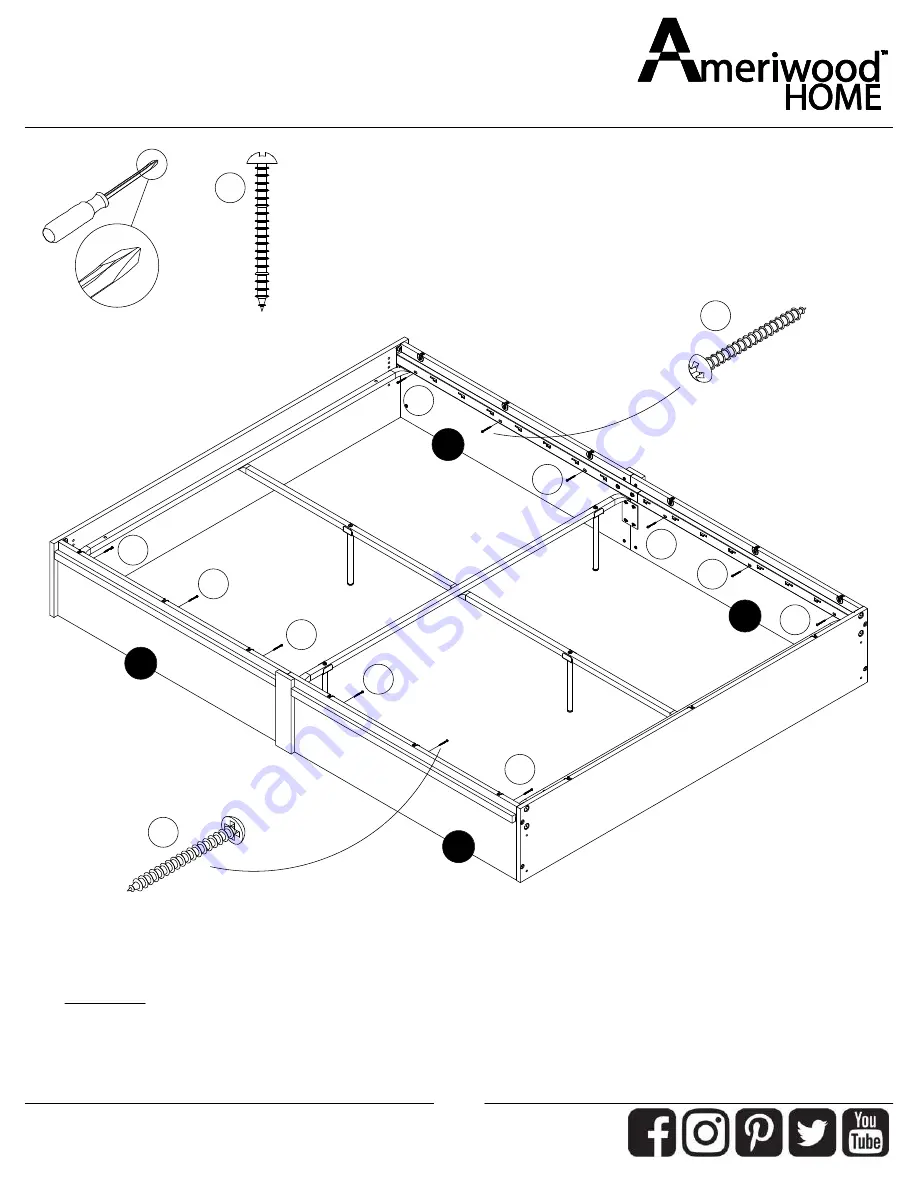 Ameriwood HOME 2864354EBL Скачать руководство пользователя страница 25