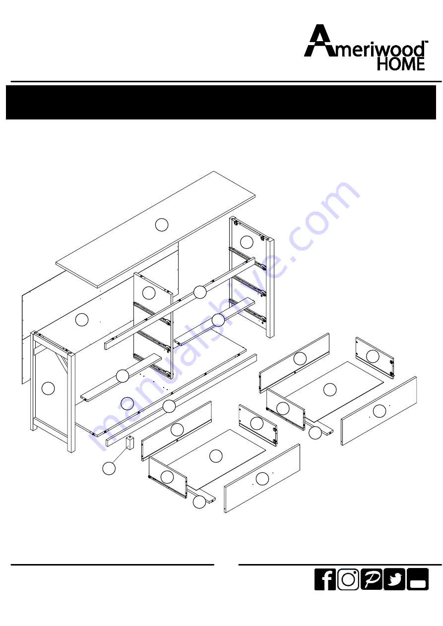 Ameriwood HOME 3407348COM Скачать руководство пользователя страница 6