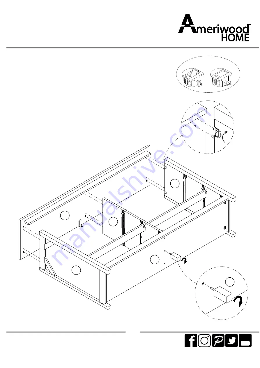 Ameriwood HOME 3407348COM Manual Download Page 14