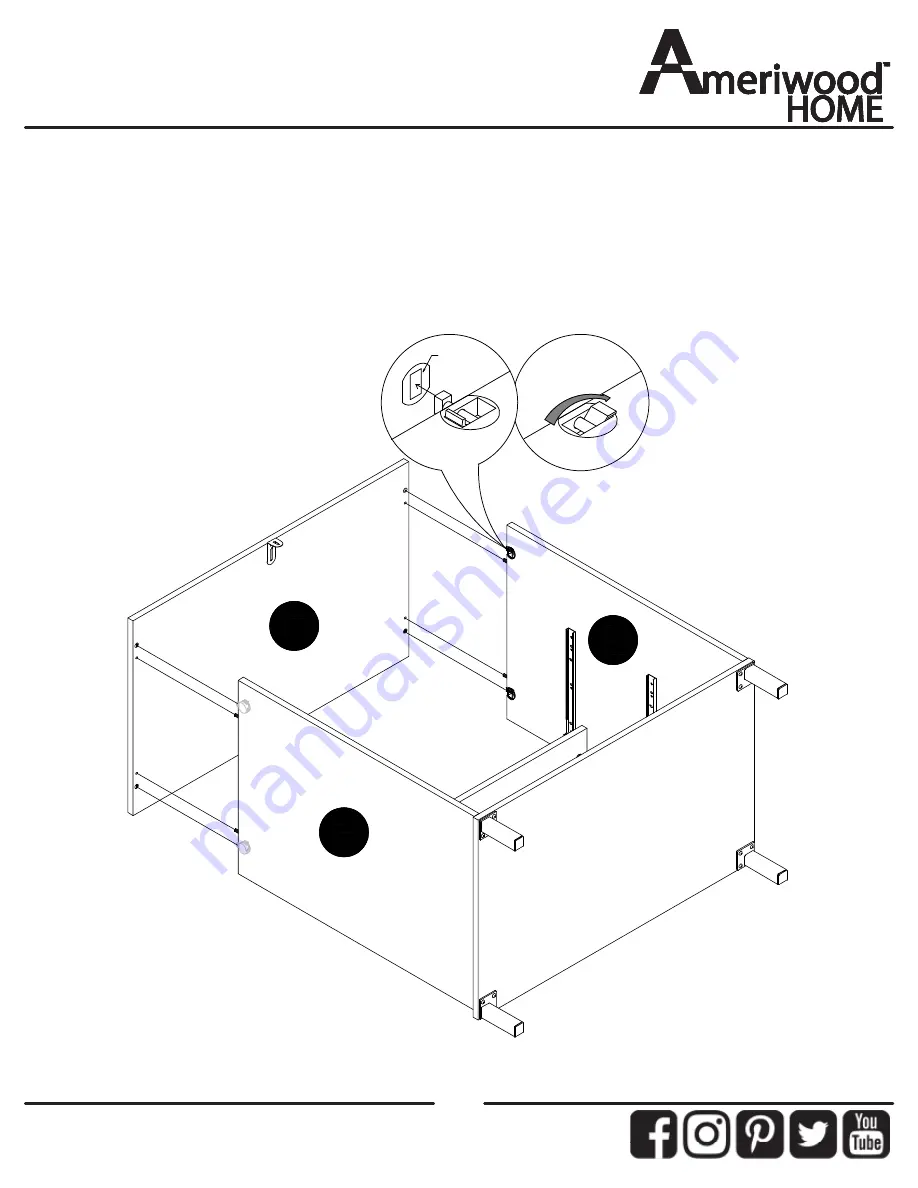 Ameriwood HOME 3499850COM Manual Download Page 15