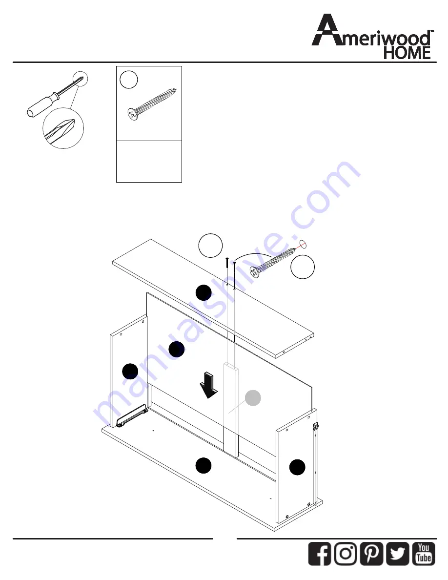 Ameriwood HOME 3499850COM Скачать руководство пользователя страница 34