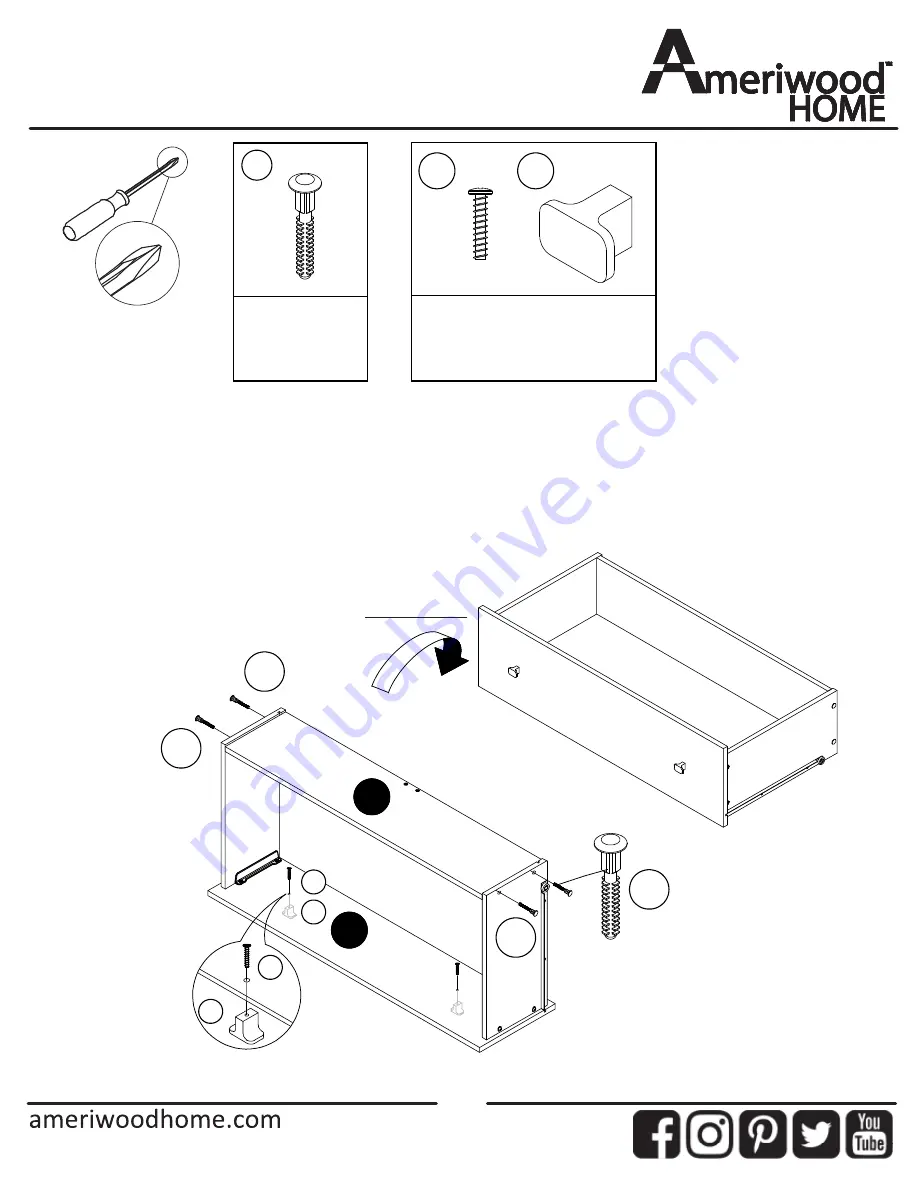 Ameriwood HOME 3499850COM Скачать руководство пользователя страница 35