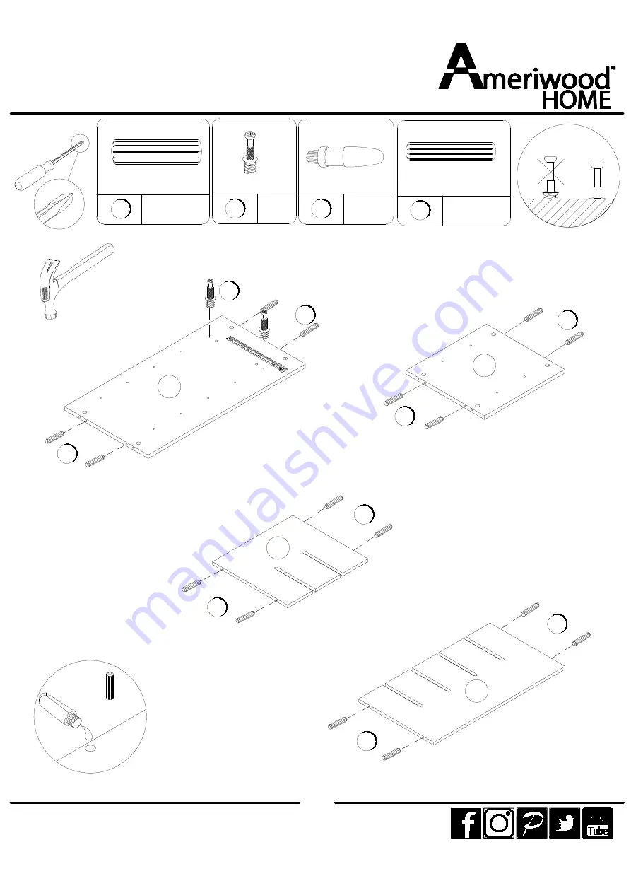 Ameriwood HOME 3593013COM Скачать руководство пользователя страница 12