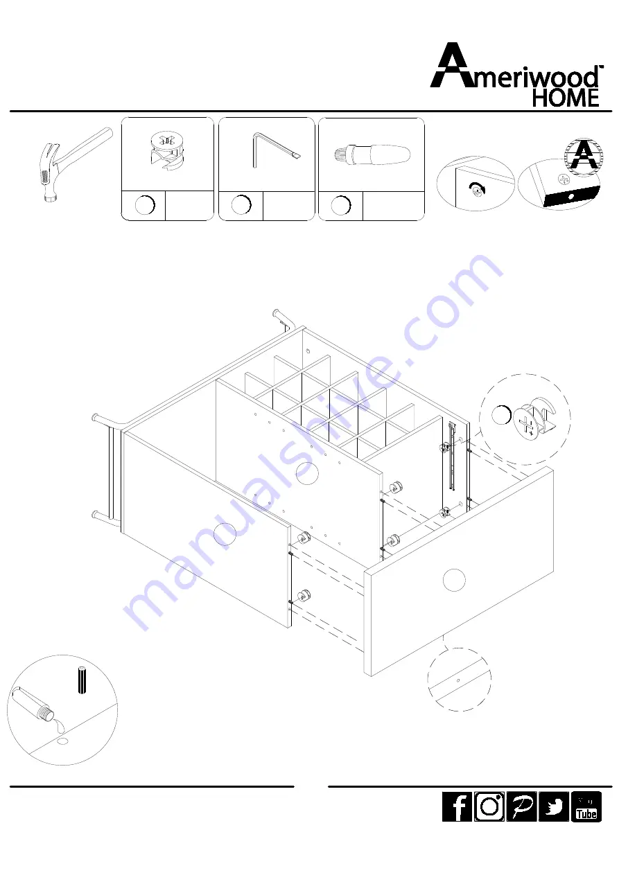 Ameriwood HOME 3593013COM Скачать руководство пользователя страница 19