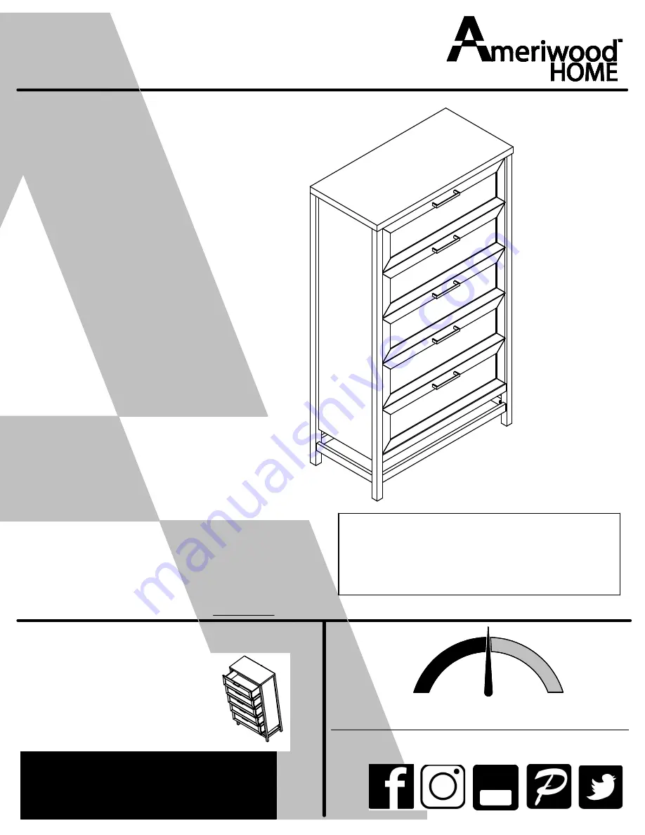 Ameriwood HOME 3700339COM Скачать руководство пользователя страница 1