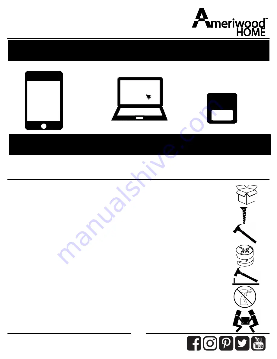 Ameriwood HOME 3700339COM Manual Download Page 2