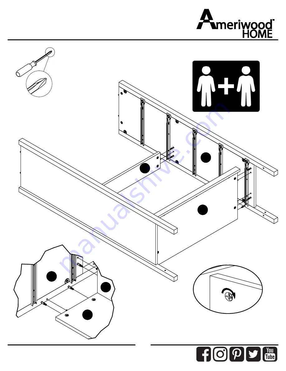 Ameriwood HOME 3700339COM Скачать руководство пользователя страница 21