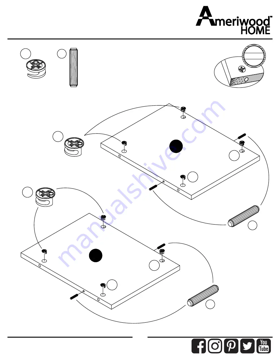 Ameriwood HOME 3761412EBL Скачать руководство пользователя страница 13