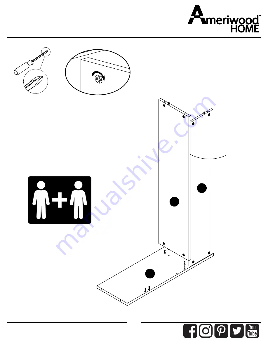 Ameriwood HOME 3761412EBL Скачать руководство пользователя страница 19