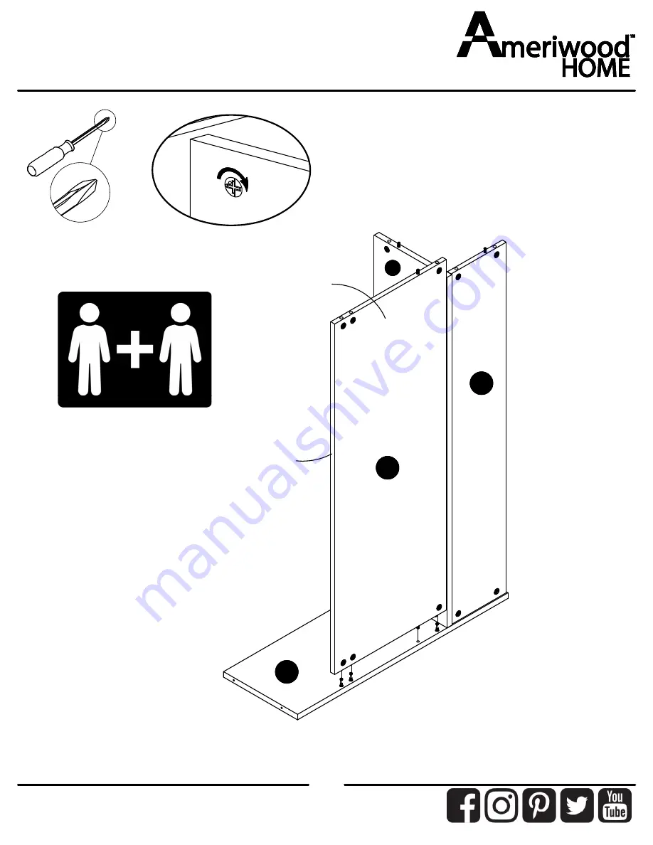 Ameriwood HOME 3761412EBL Скачать руководство пользователя страница 20