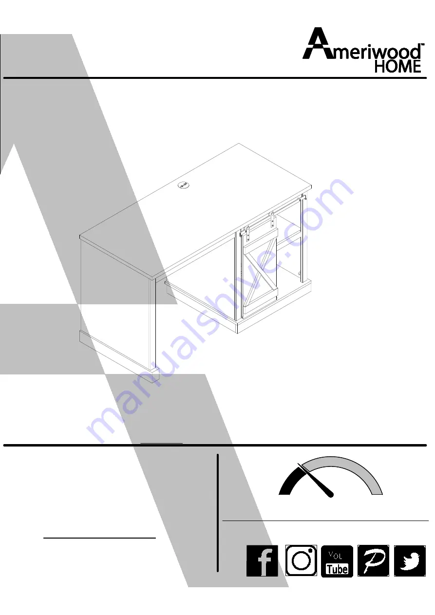 Ameriwood HOME 4432903COM Скачать руководство пользователя страница 1