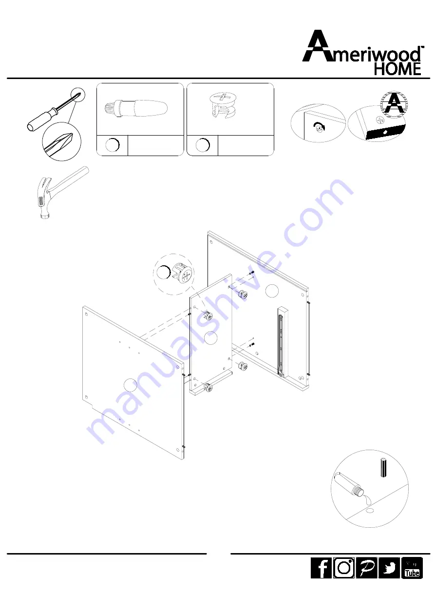 Ameriwood HOME 4432903COM Instruction Booklet Download Page 15