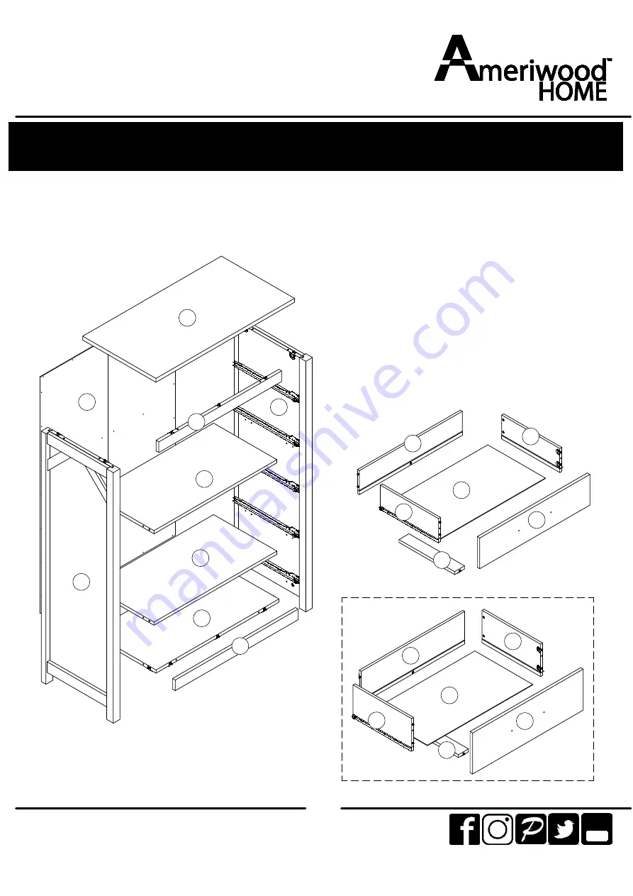 Ameriwood HOME 4542348COM Скачать руководство пользователя страница 6