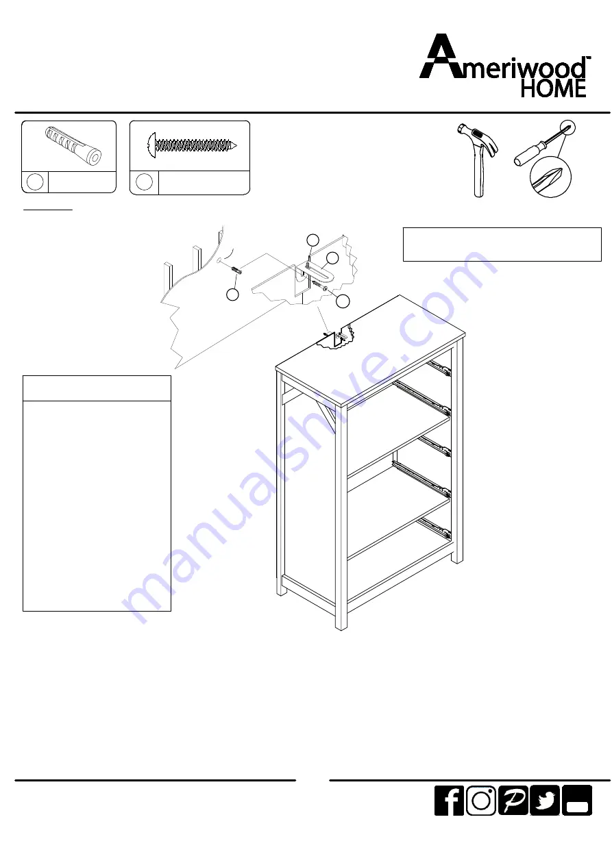 Ameriwood HOME 4542348COM Скачать руководство пользователя страница 18