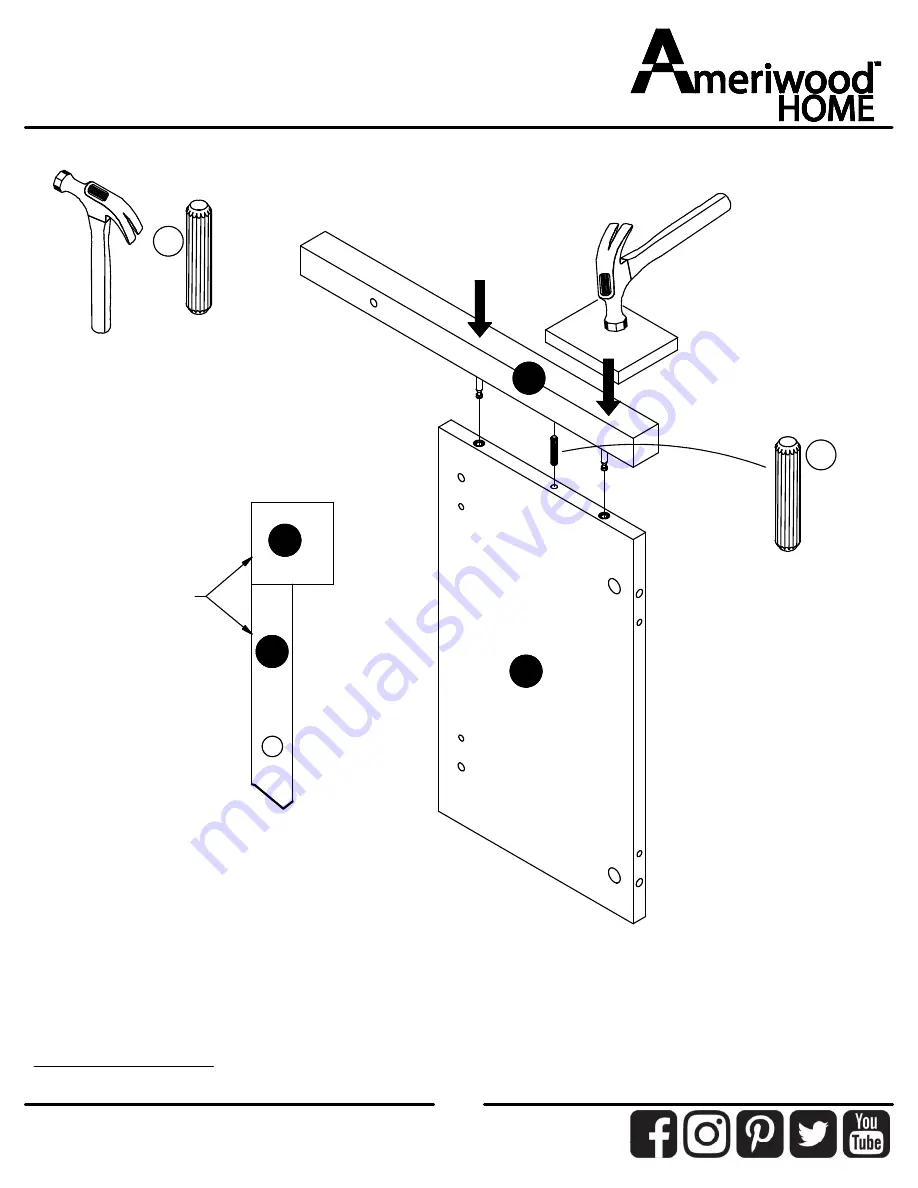 Ameriwood HOME 4778339COM Manual Download Page 14