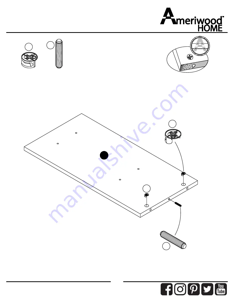 Ameriwood HOME 4930012COM Assembly Instructions Manual Download Page 17