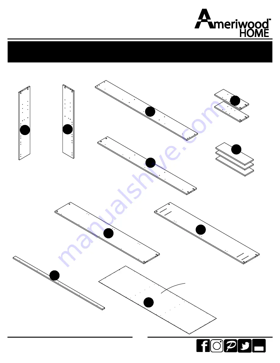 Ameriwood HOME 5260328COM Instruction Booklet Download Page 4