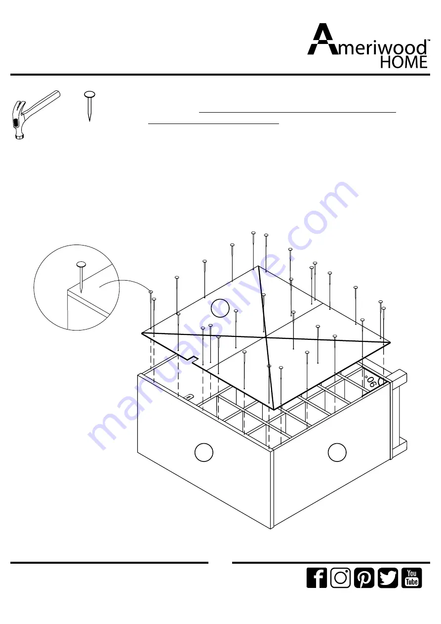 Ameriwood HOME 5277296PCOM Assembly Instructions Manual Download Page 18