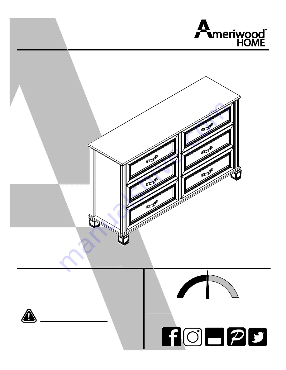 Ameriwood HOME 5319340EBL Assembly Manual Download Page 1