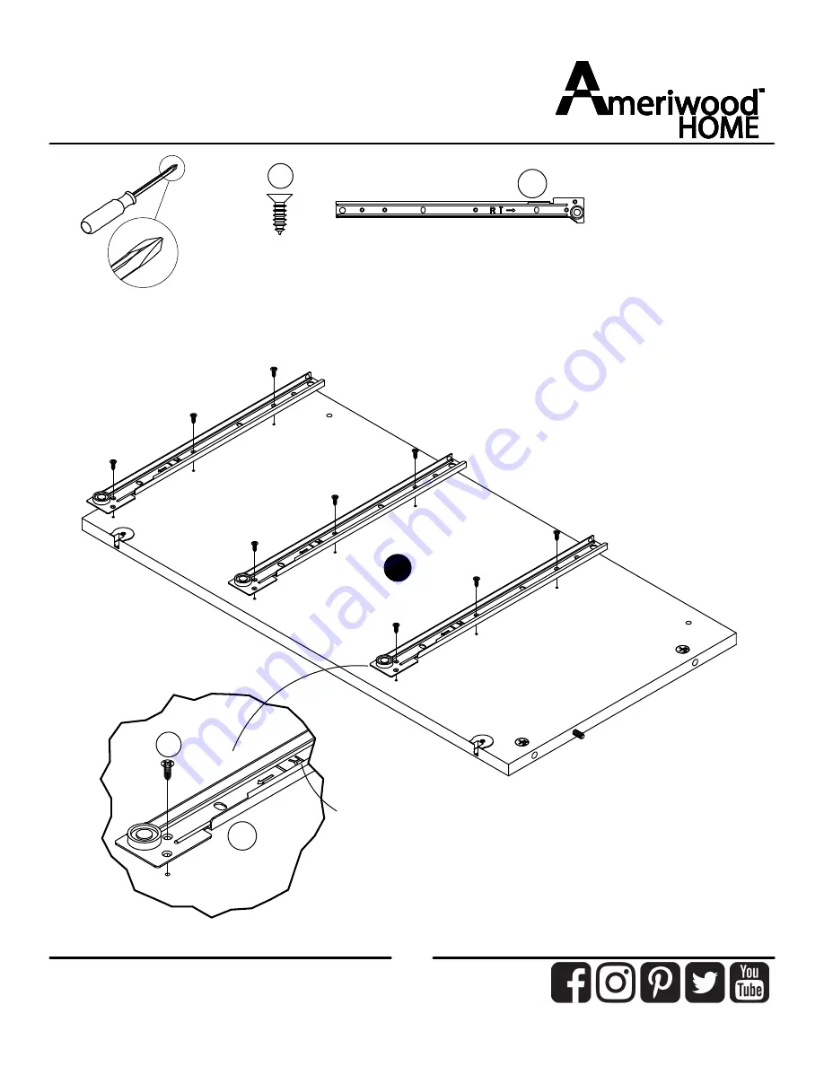 Ameriwood HOME 5319340EBL Скачать руководство пользователя страница 12