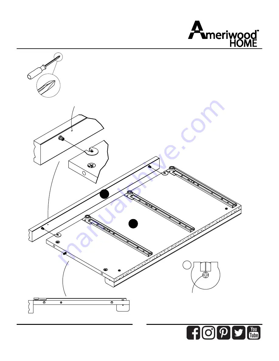 Ameriwood HOME 5319340EBL Assembly Manual Download Page 16