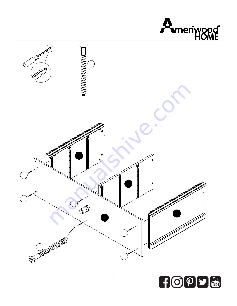 Ameriwood HOME 5319340EBL Assembly Manual Download Page 20