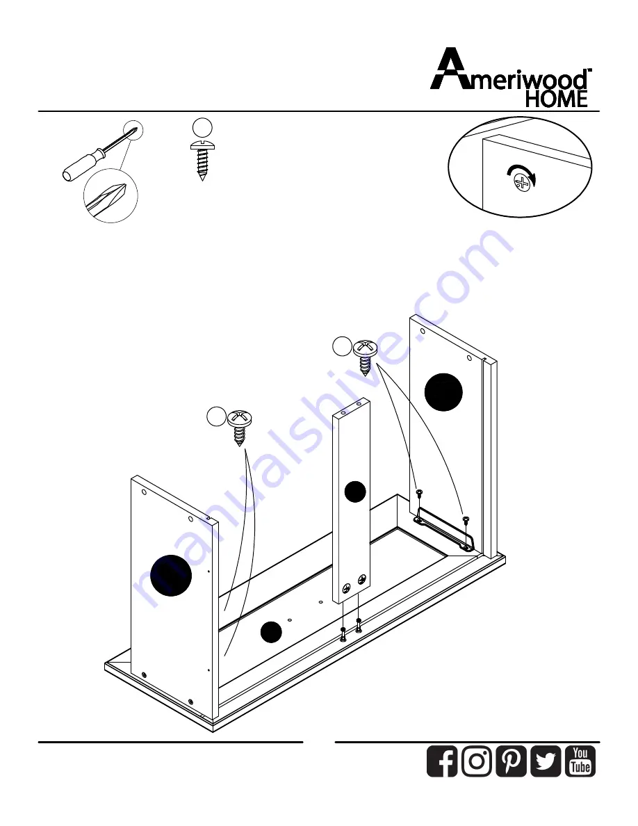 Ameriwood HOME 5319340EBL Assembly Manual Download Page 26