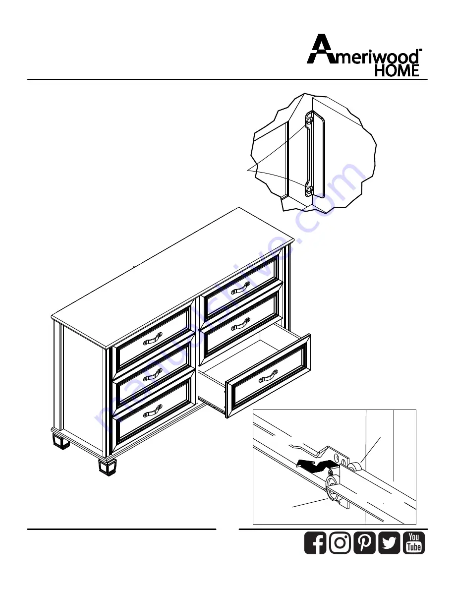 Ameriwood HOME 5319340EBL Assembly Manual Download Page 32