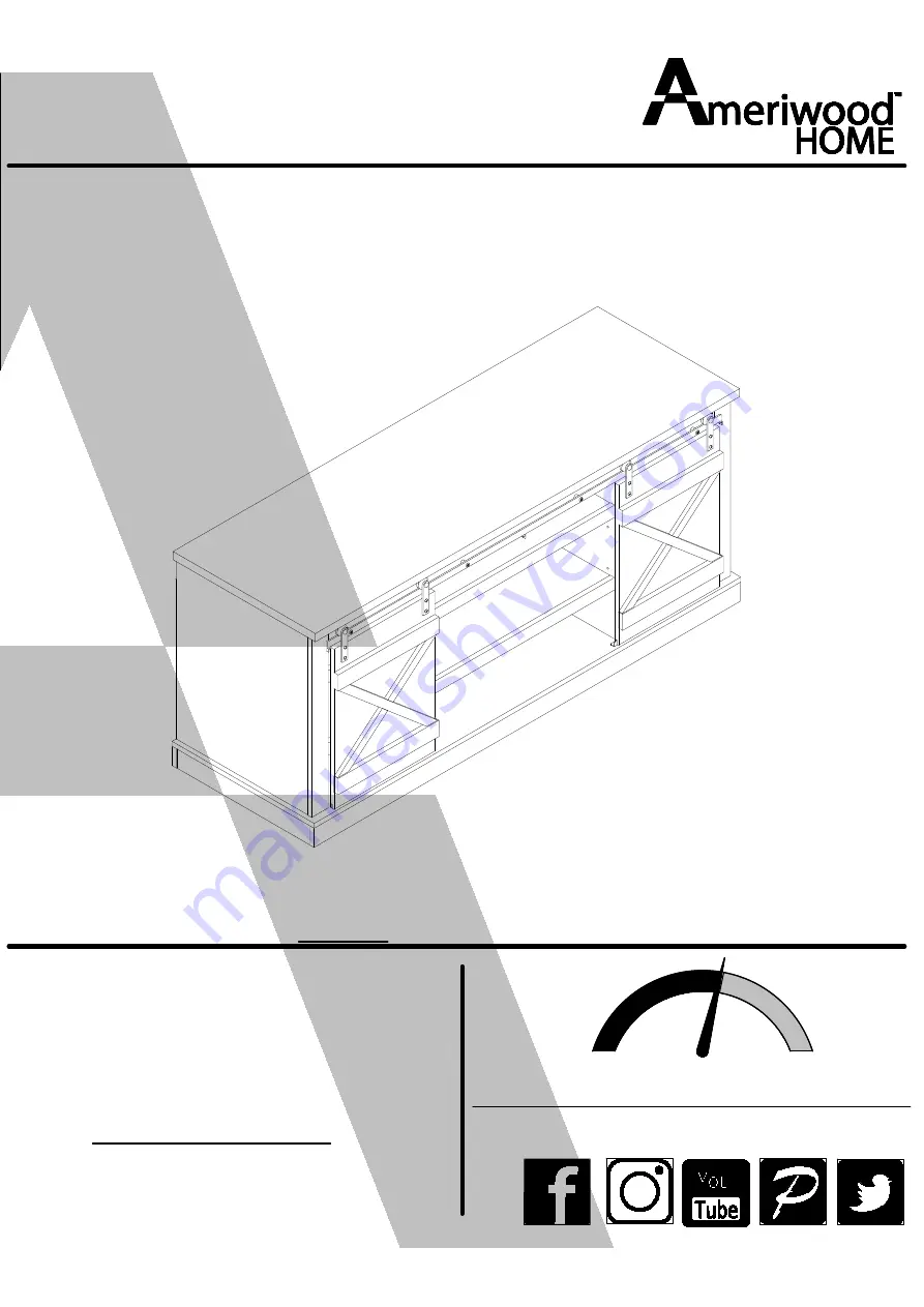 Ameriwood HOME 5329903COM Manual Download Page 1