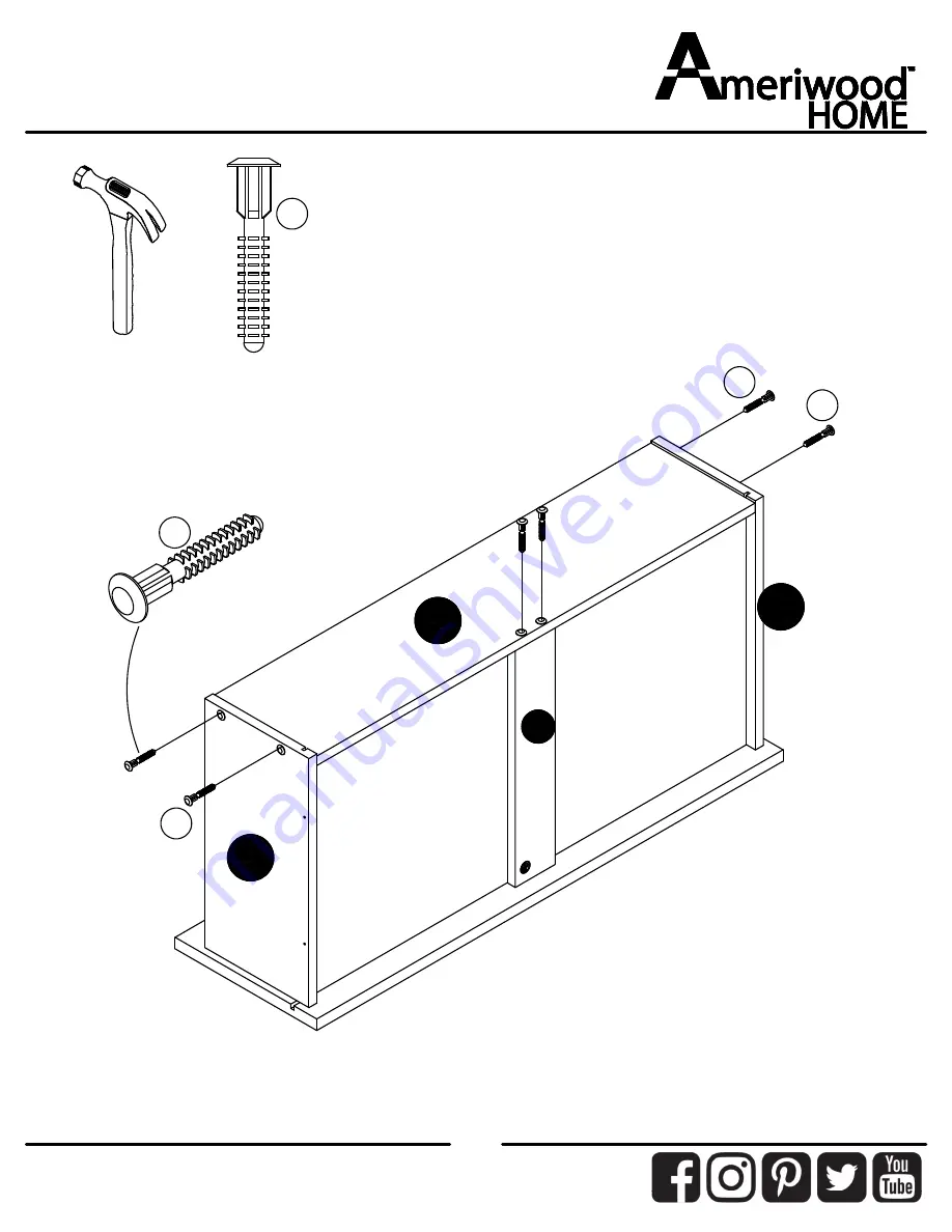 Ameriwood HOME 5392015COM Manual Download Page 24