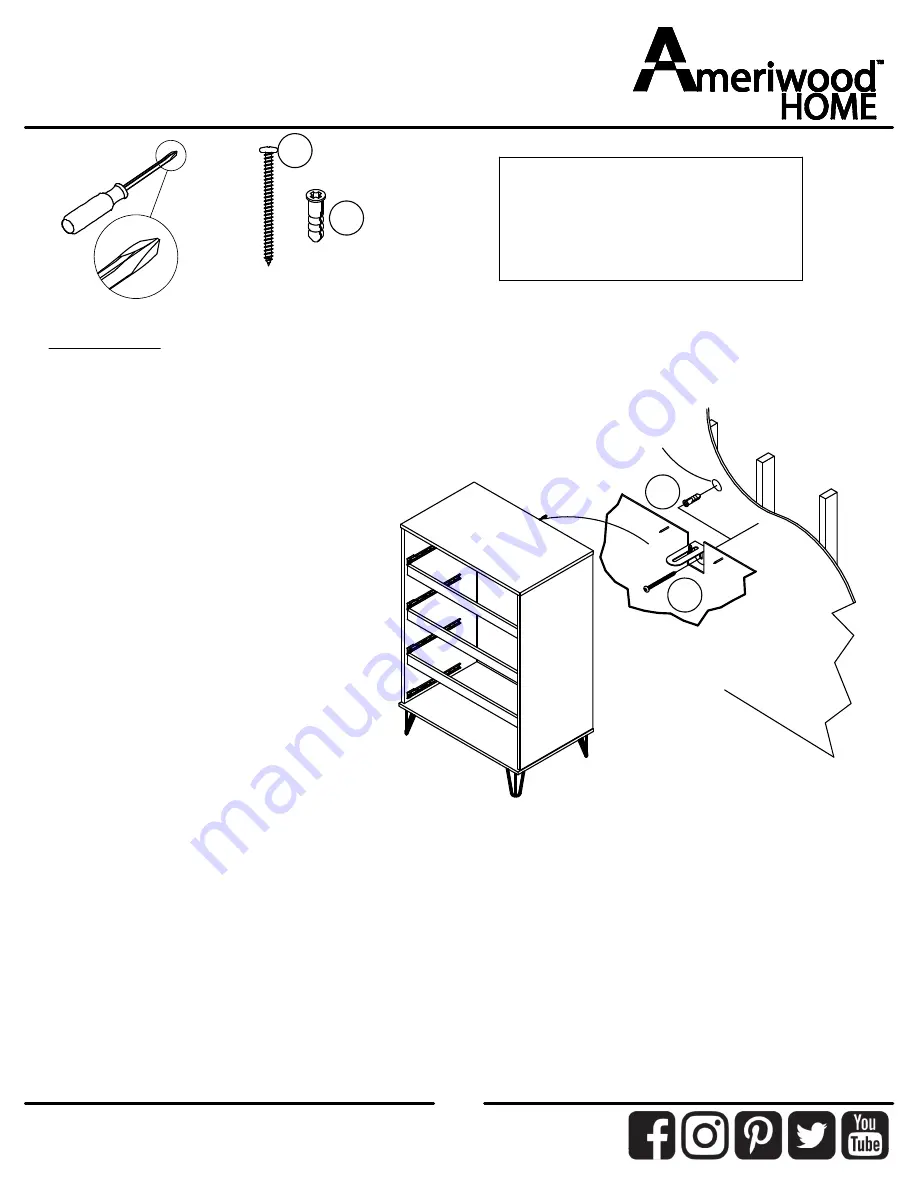 Ameriwood HOME 5392015COM Скачать руководство пользователя страница 26