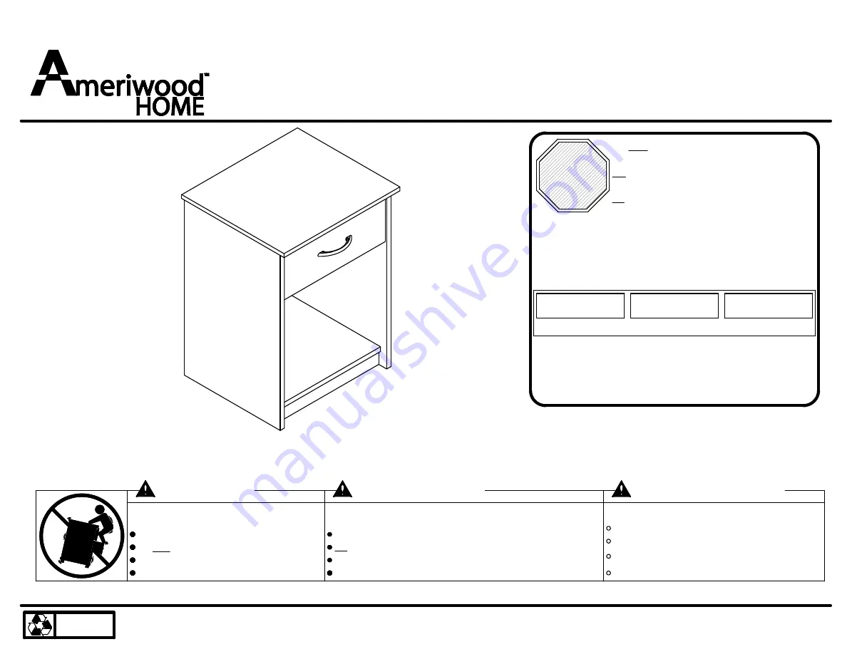 Ameriwood HOME 5497213COM Скачать руководство пользователя страница 1