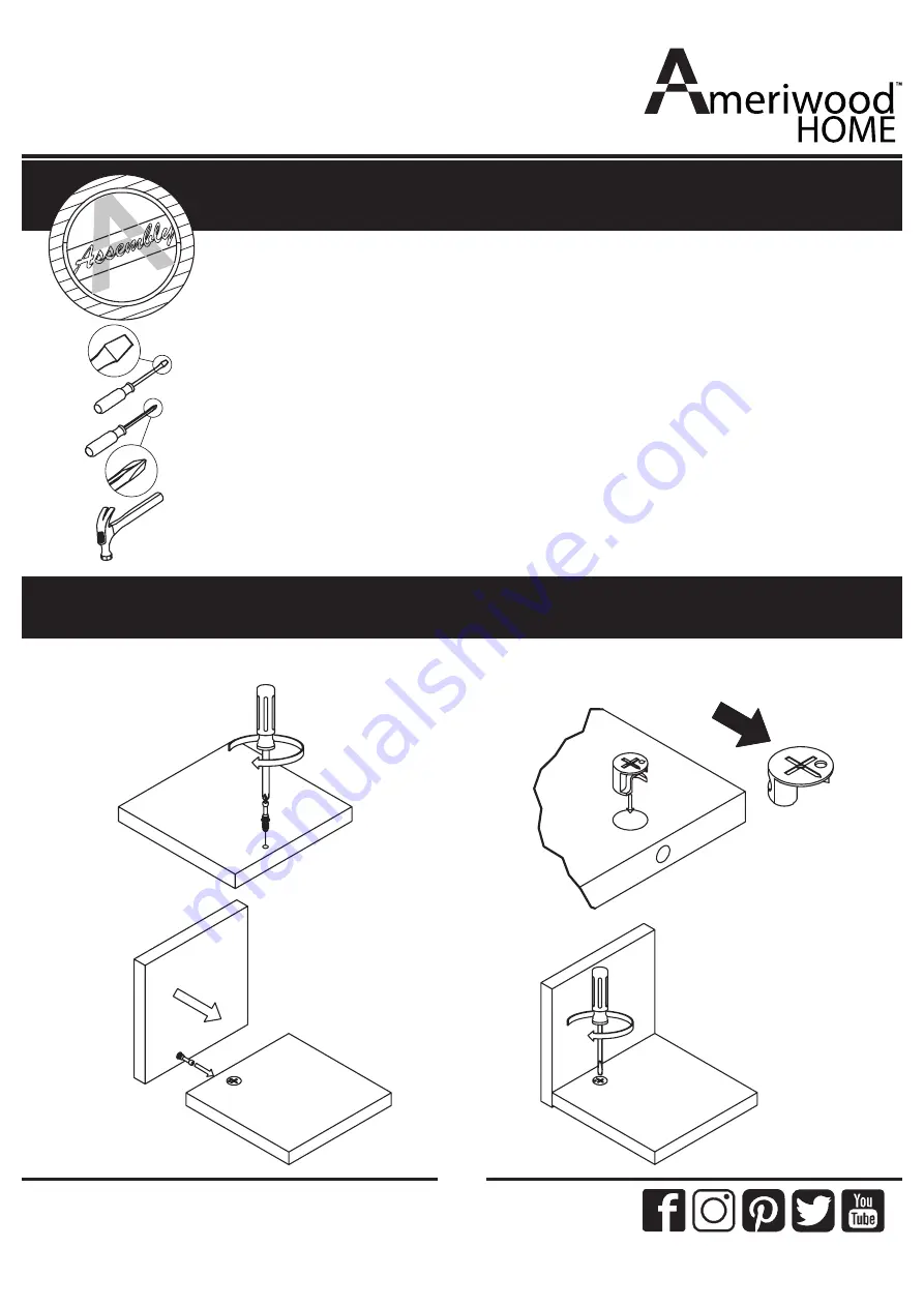 Ameriwood HOME 5554155COM Скачать руководство пользователя страница 3