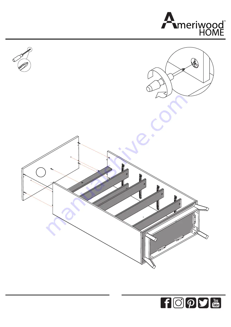 Ameriwood HOME 5554155COM Скачать руководство пользователя страница 17