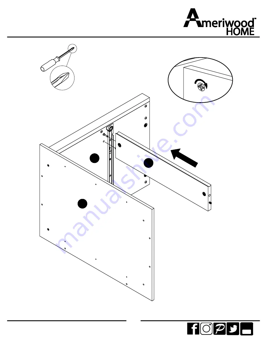 Ameriwood HOME 5580340COM Manual Download Page 17