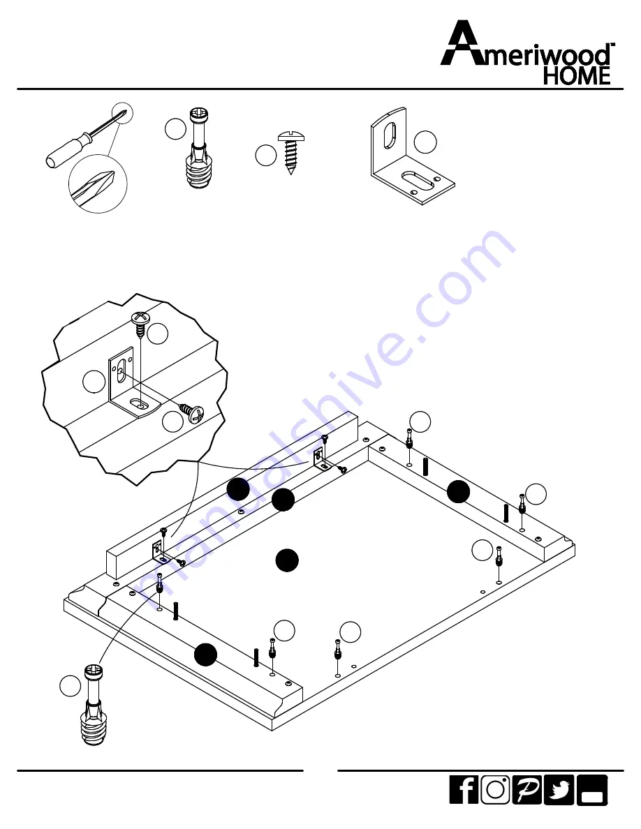 Ameriwood HOME 5580340COM Manual Download Page 20