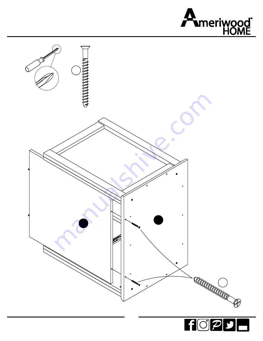 Ameriwood HOME 5580340COM Manual Download Page 22