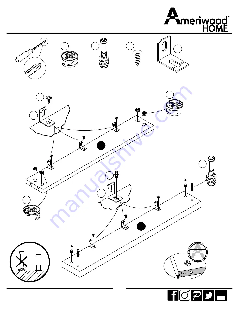 Ameriwood HOME 5580340COM Manual Download Page 25