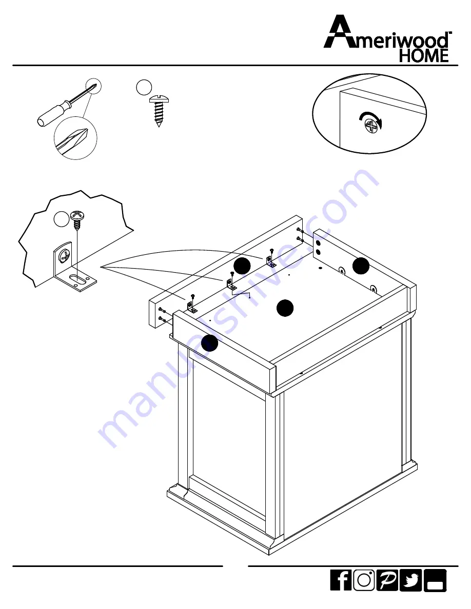 Ameriwood HOME 5580340COM Manual Download Page 30