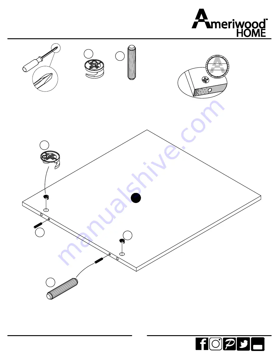 Ameriwood HOME 5580500COM Manual Download Page 21