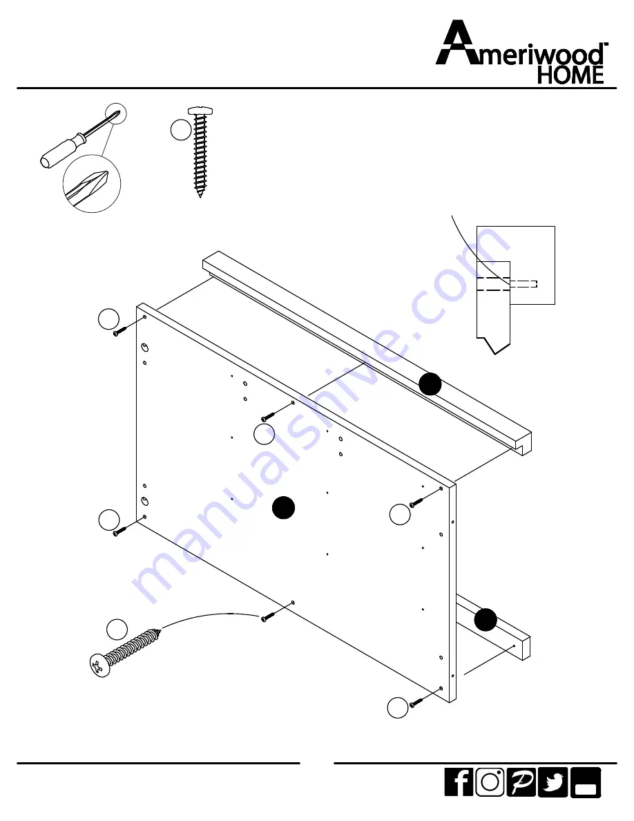 Ameriwood HOME 5594500COM Скачать руководство пользователя страница 13