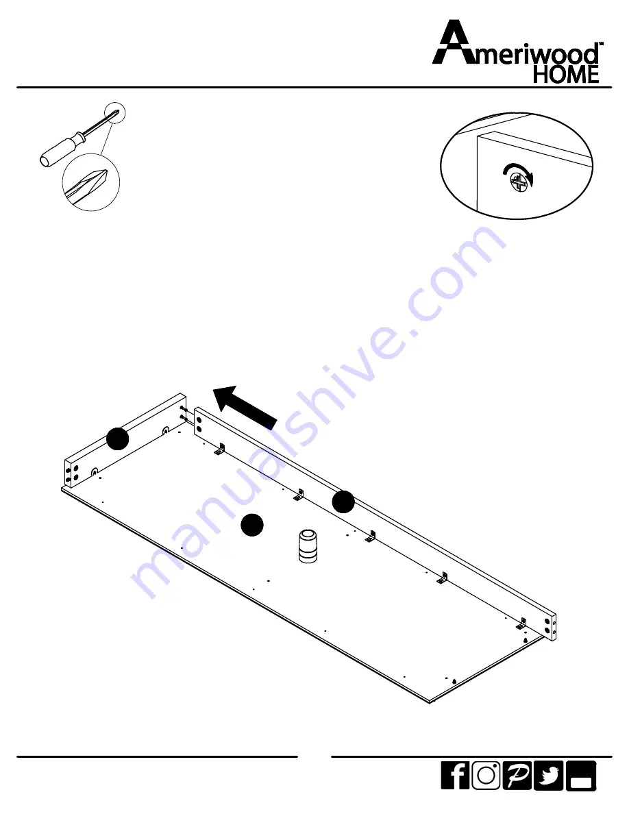 Ameriwood HOME 5594500COM Скачать руководство пользователя страница 21