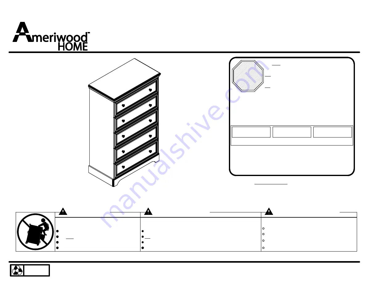 Ameriwood HOME 5662213PCOM Скачать руководство пользователя страница 1