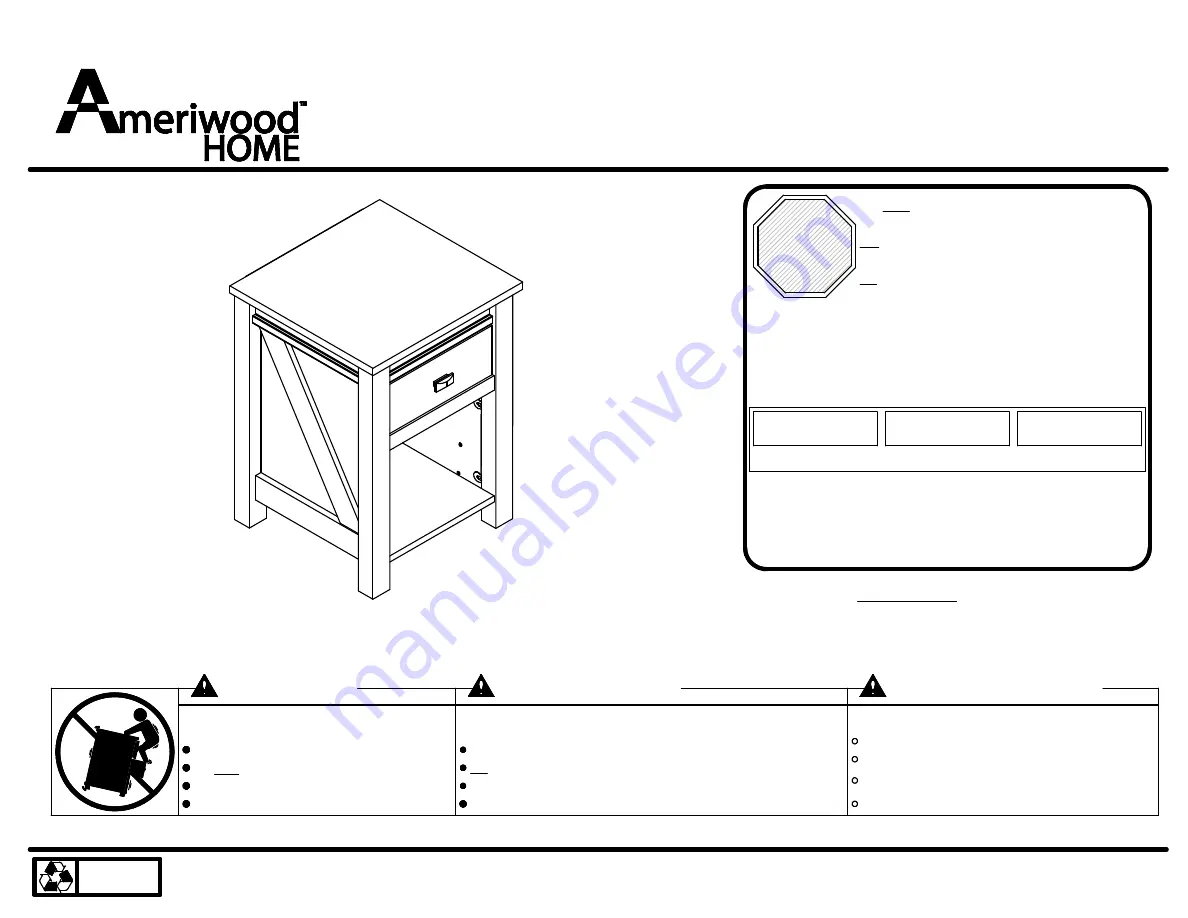 Ameriwood HOME 5683215PCOM Manual Download Page 1