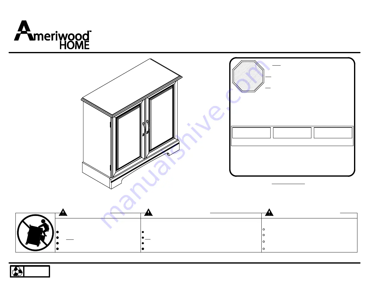 Ameriwood HOME 5691333COM Manual Download Page 1